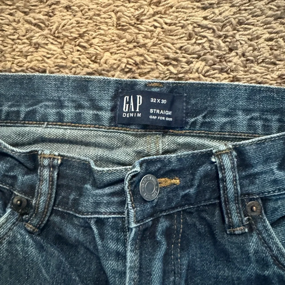 GAP‎ Men's Straight Blue Jeans - Picture 2 of 5
